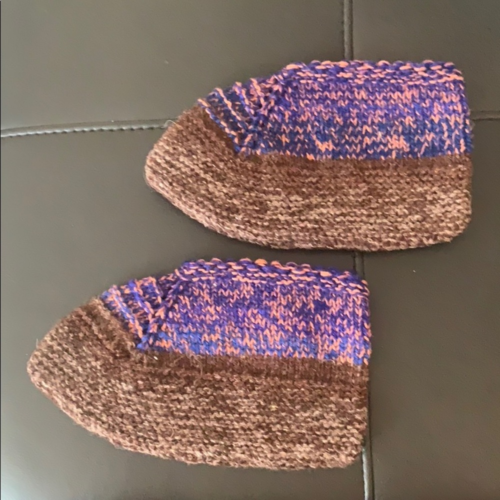 Handmade knitted house socks/shoes